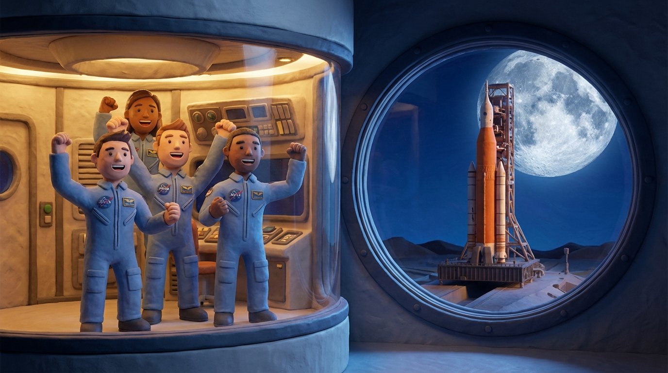 Preparativos para la misión lunar