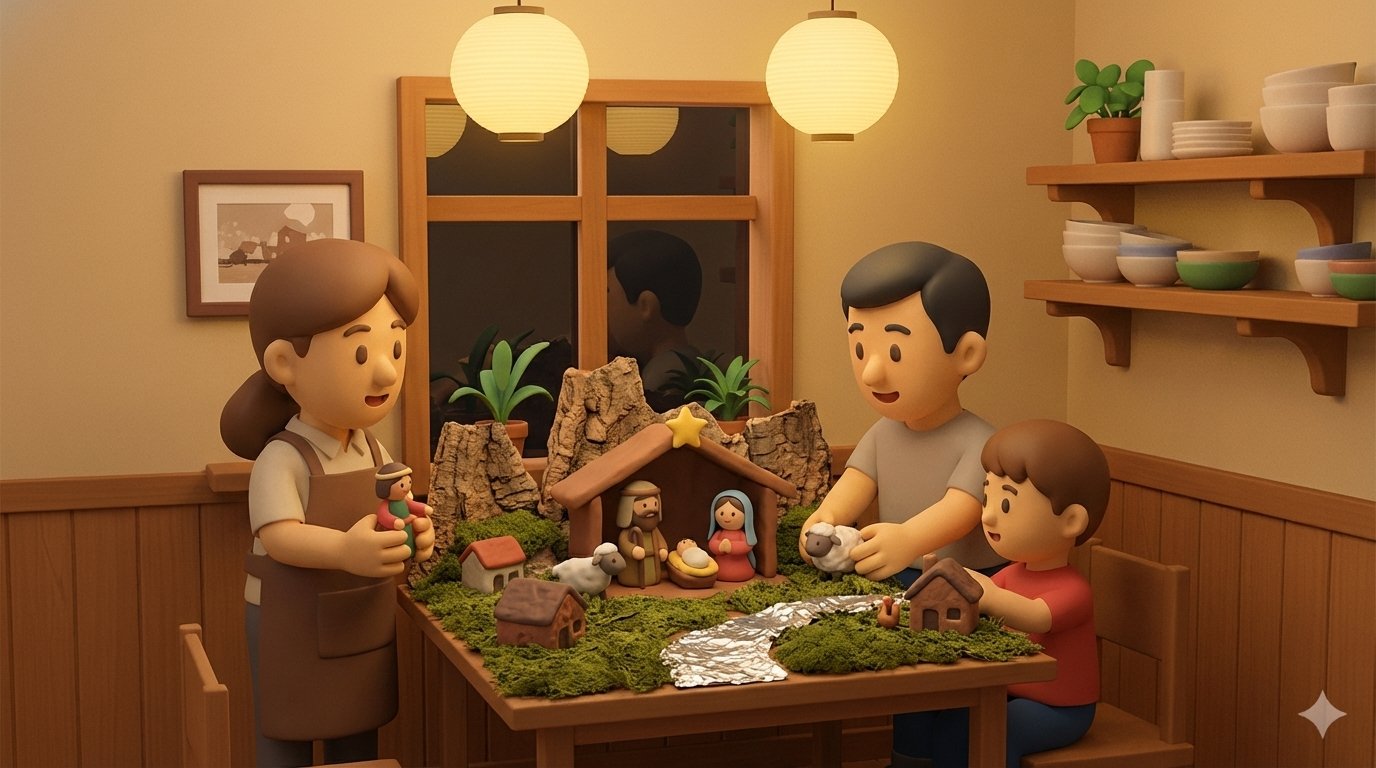 Putting up the Belén