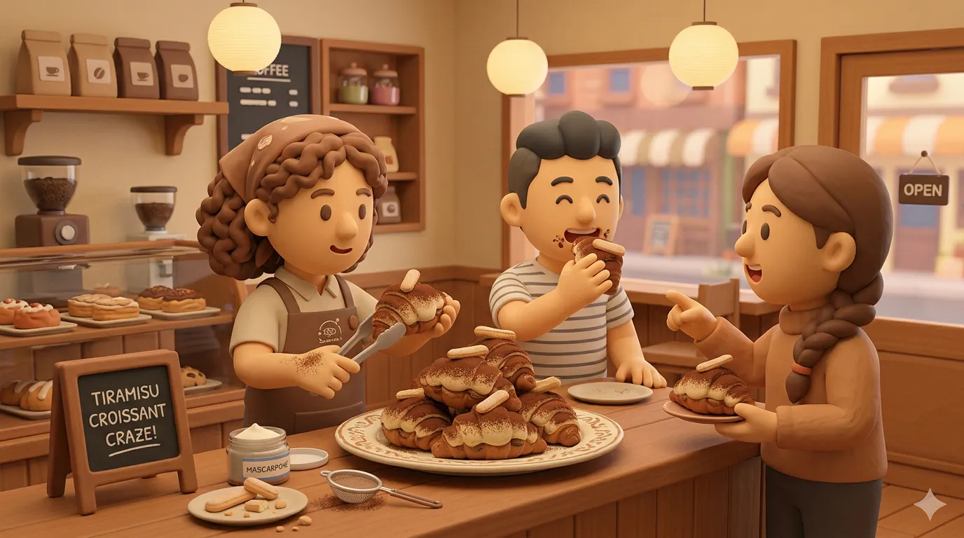Tiramisu Croissant Craze
