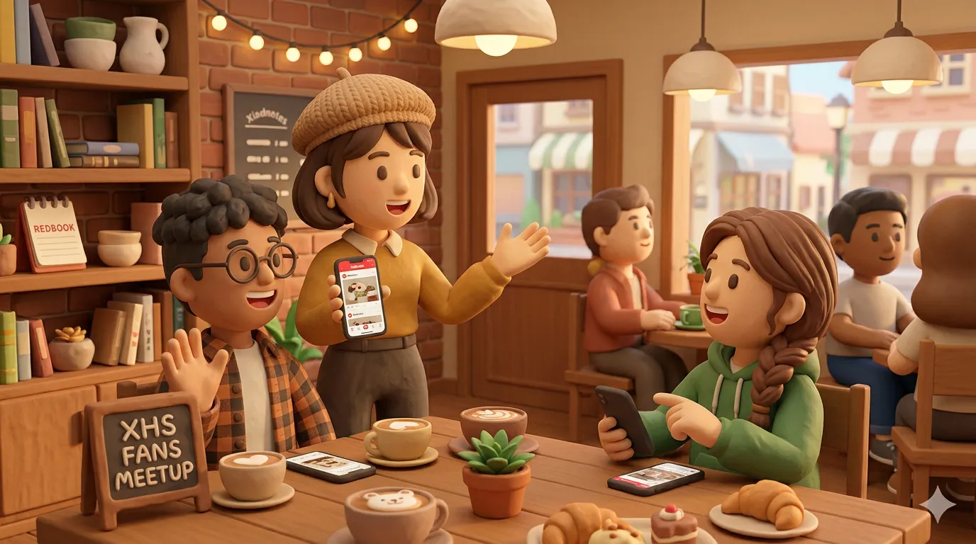 Meeting Xiaohongshu followers in person