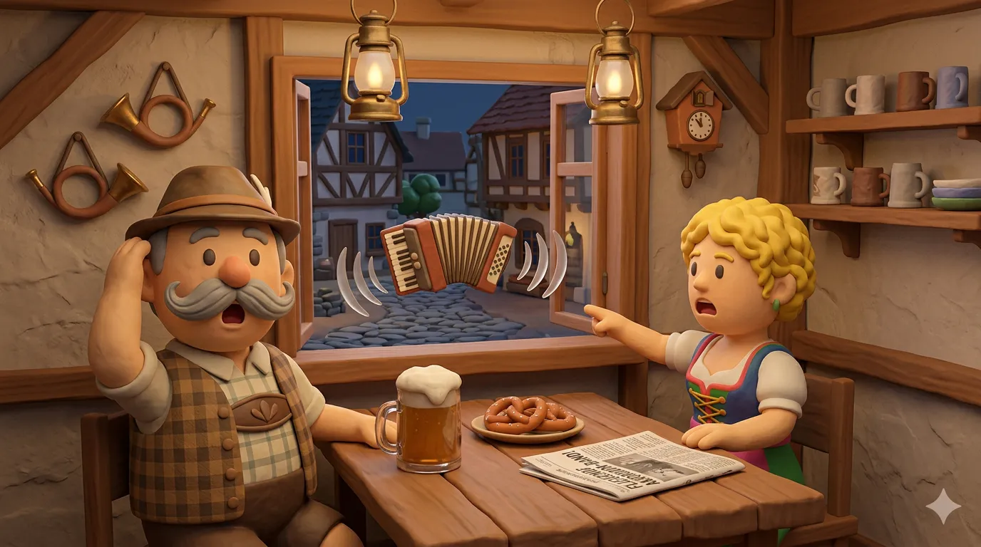 German idiom Hast du Töne