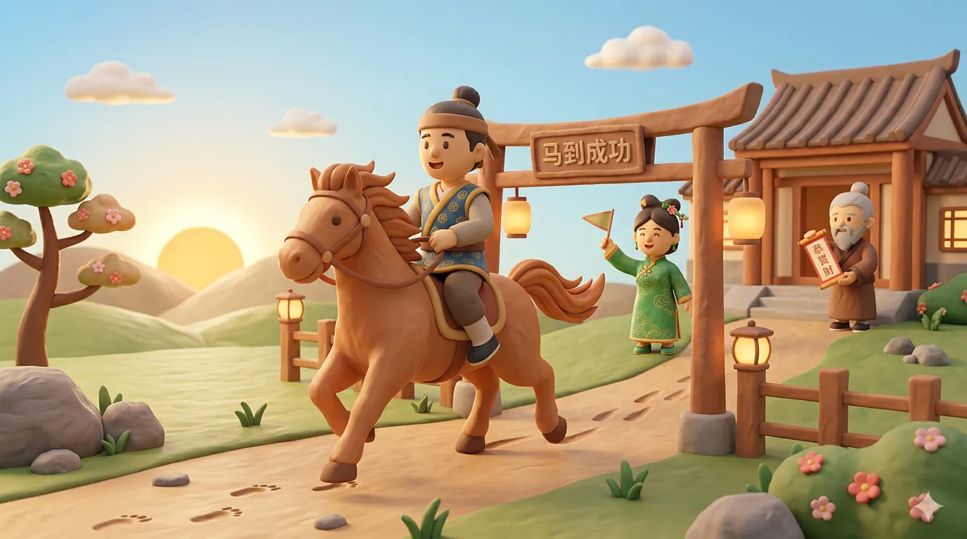 Year of the Horse idiom 马到成功