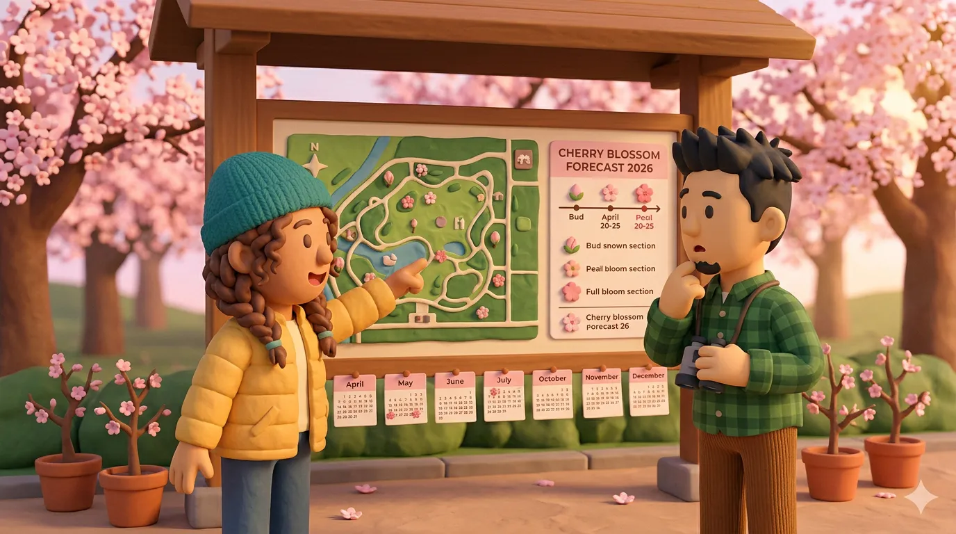 Cherry blossom forecast 2026