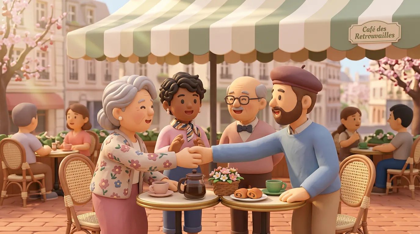 Printemps 2026 — Retrouvailles et politesse sur les terrasses françaises