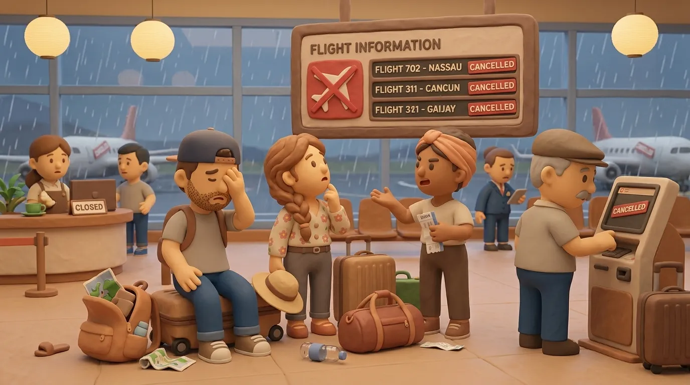 Spring break airport travel disruptions