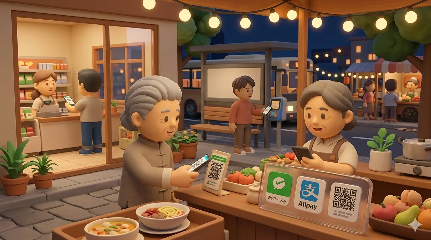 中国移动支付渗透日常生活