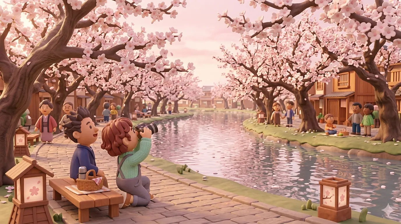 桜の開花シーズン