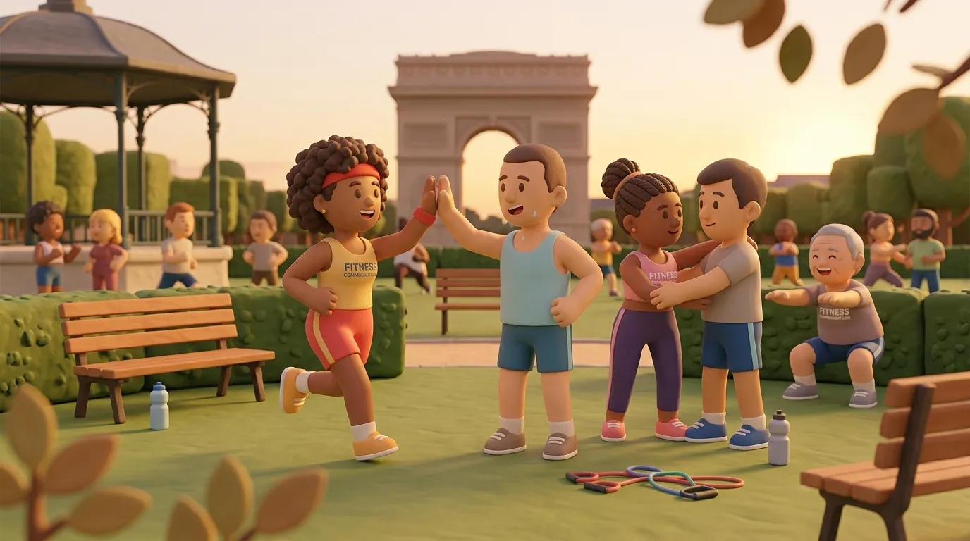 Transpirer solidaire — la montée du fitness communautaire en France