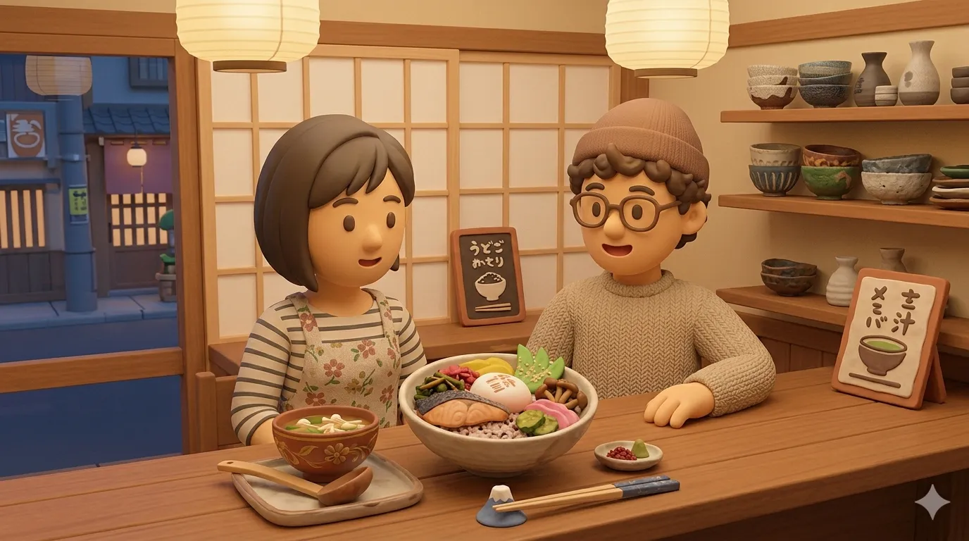 Ichiju-sansai bowl trend in Japan