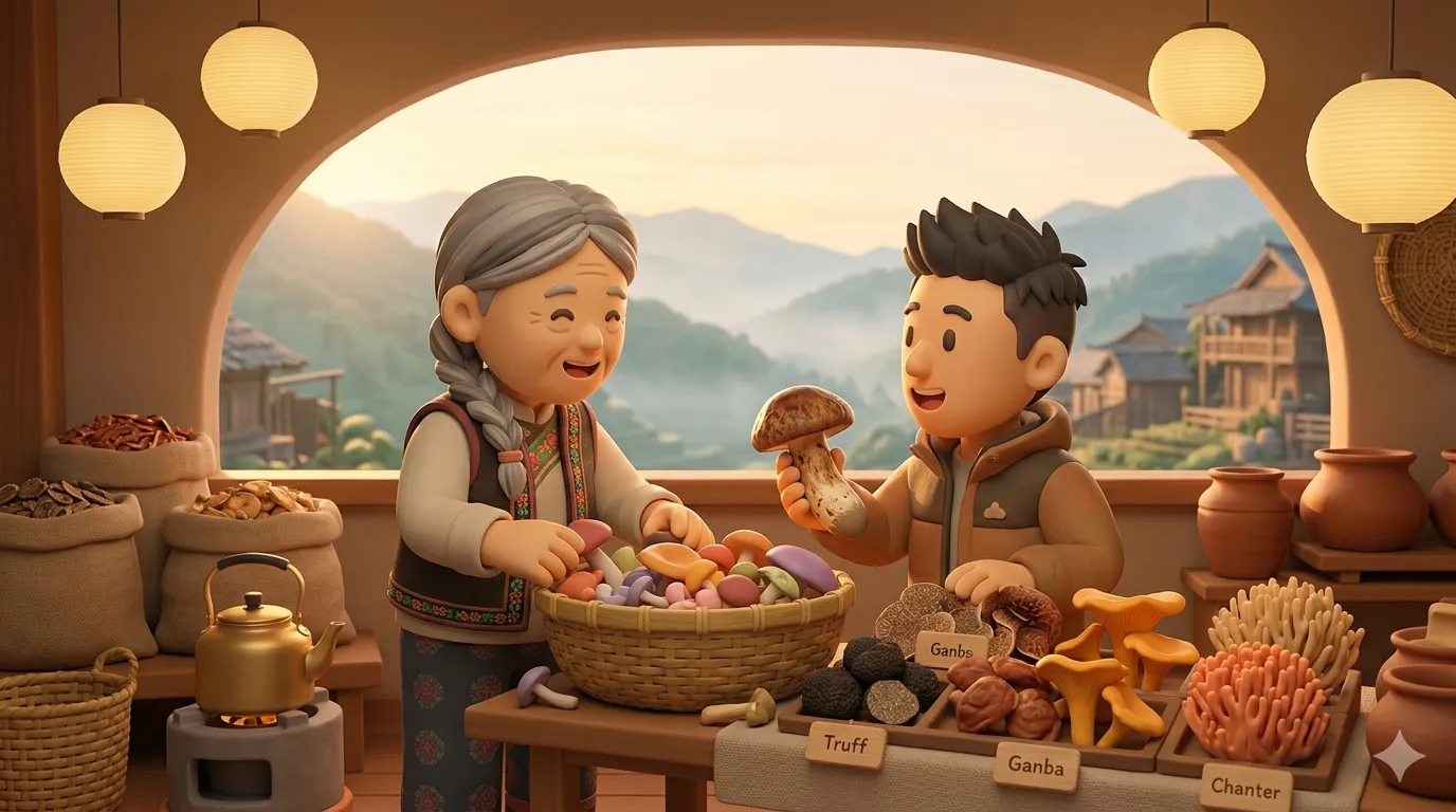 Yunnan wild mushrooms in Chinese fine dining