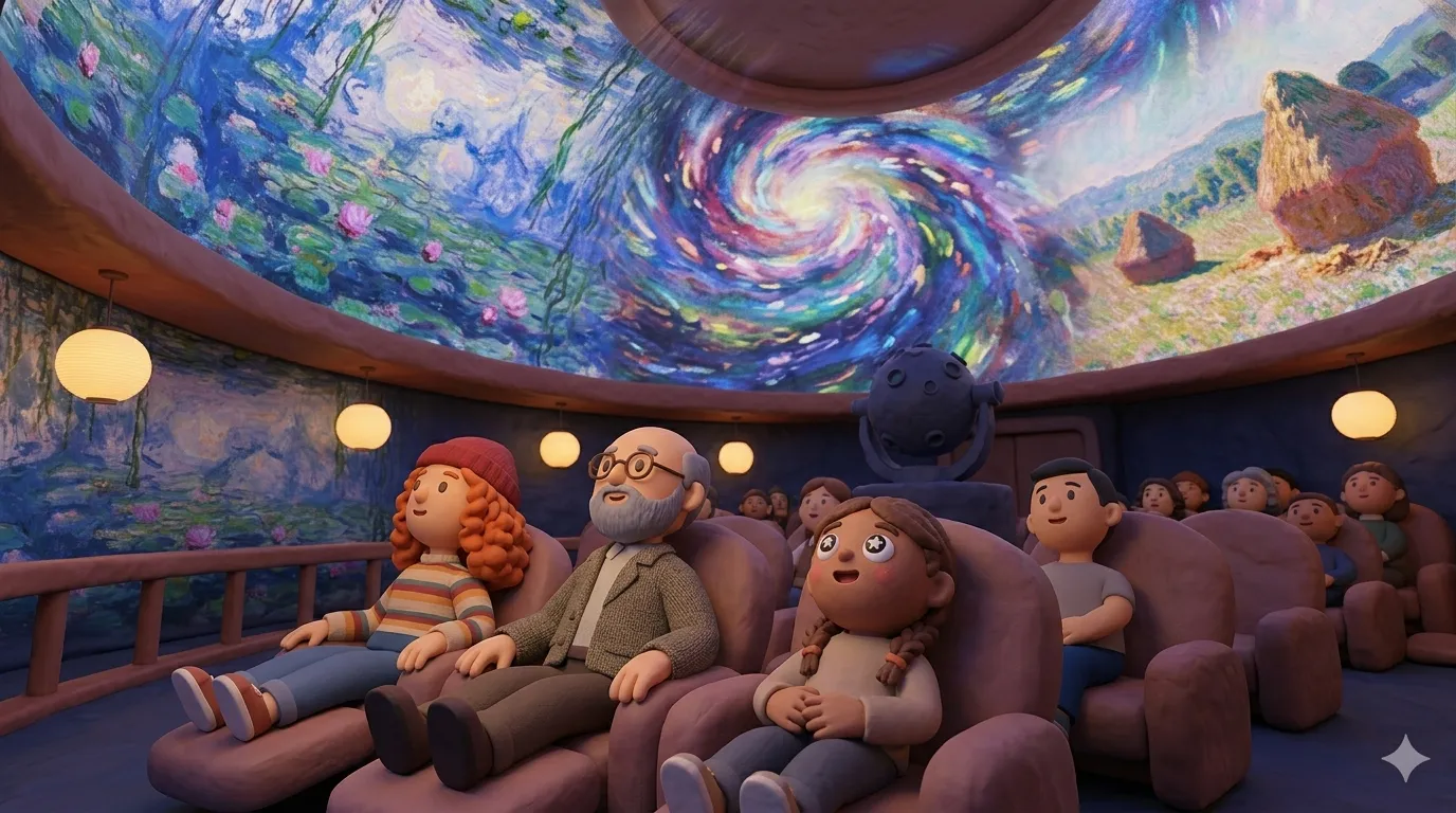 Immersive Monet planetarium experience