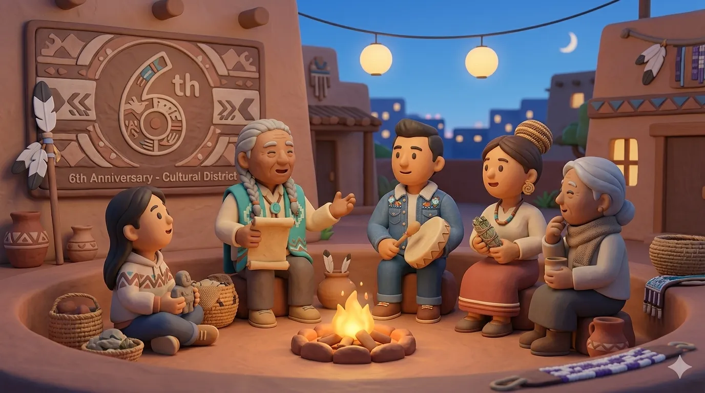 American Indian Cultural District 6th anniversary — community proverb