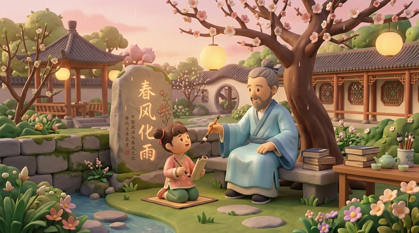 春风化雨 — 中国成语与春天文化