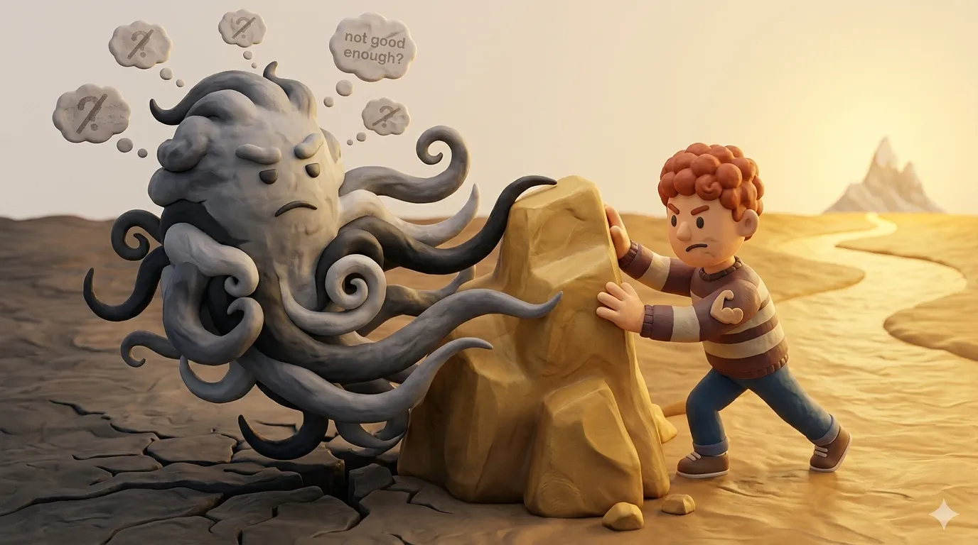 Pushing through self-doubt