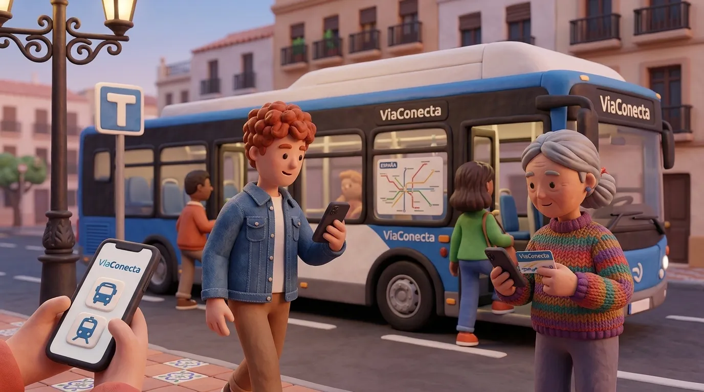 ViaConecta app España transporte y móvil