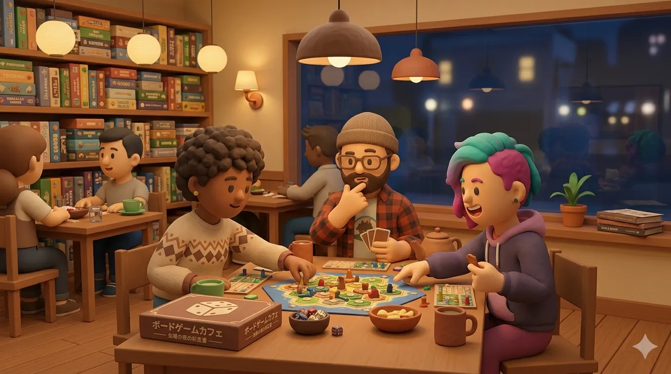 ボードゲームカフェ — 金曜の夜の新定番