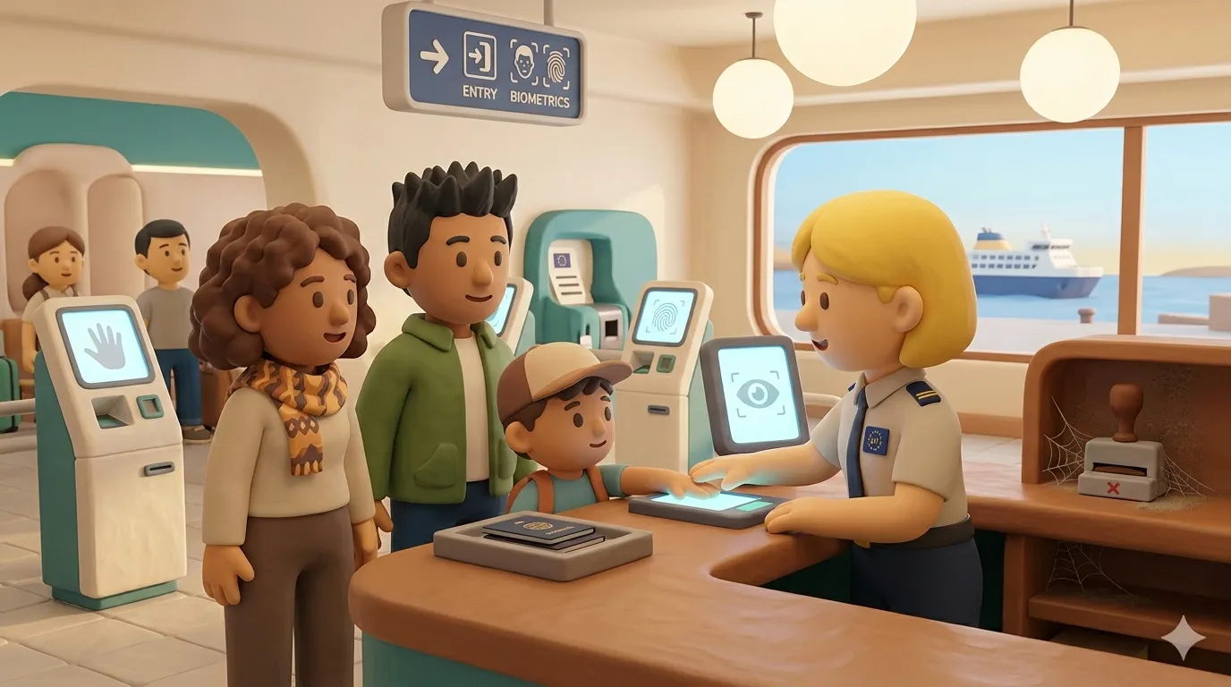 EU Entry/Exit System replacing passport stamps at EU borders