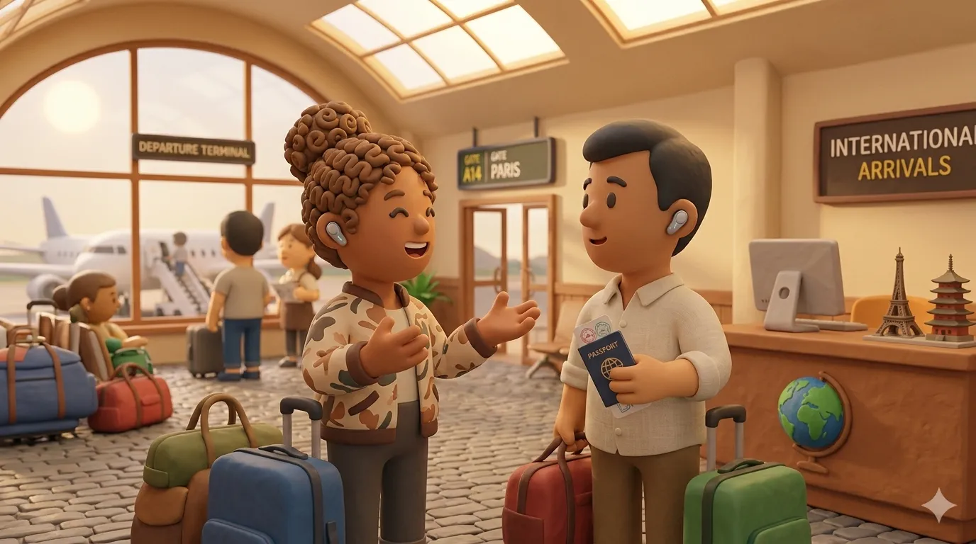 AI translation earbuds for international travel