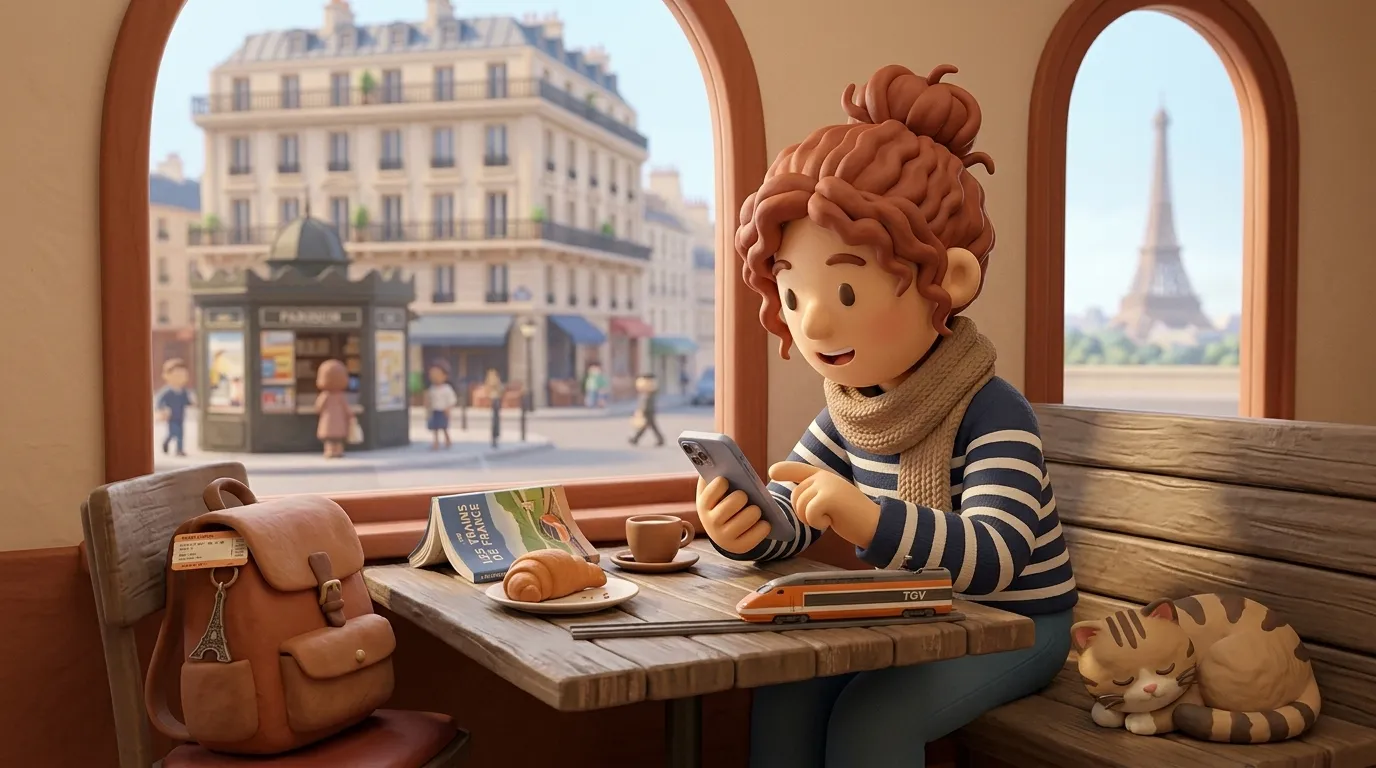 Train travel planning via smartphone app in France