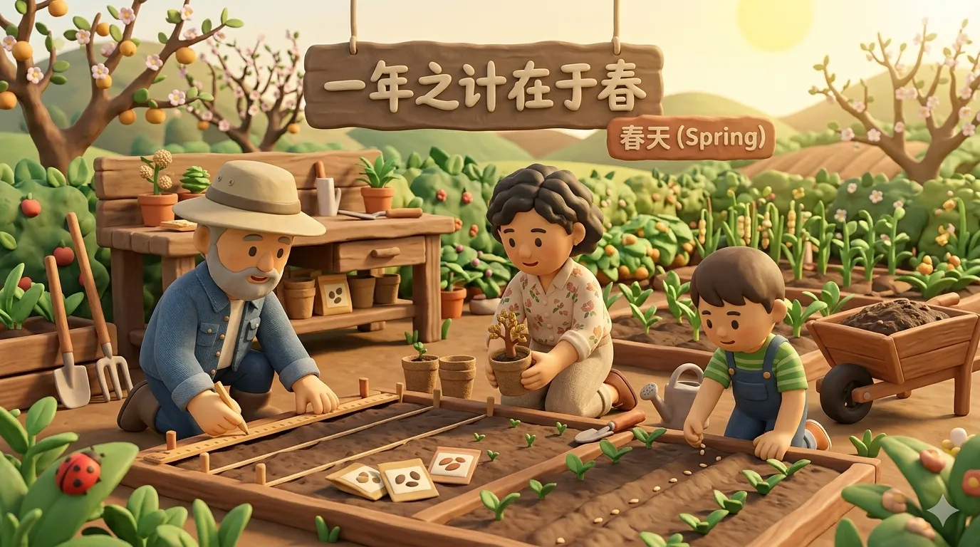 一年之计在于春 — Chinese spring planning proverb