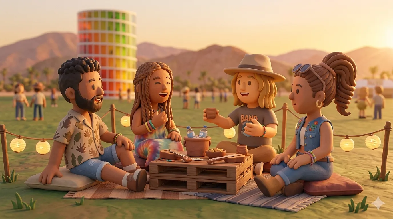 Coachella festival social meetup