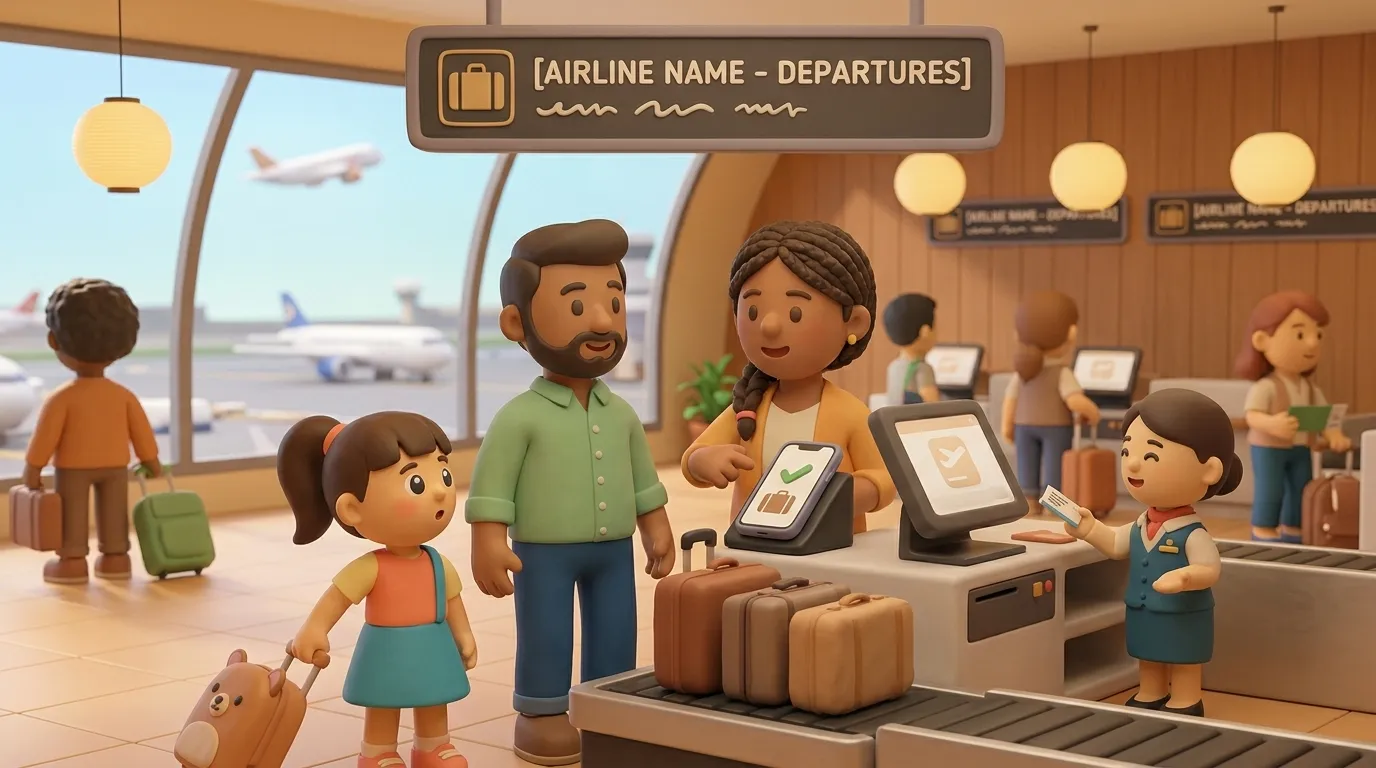 Mobile baggage check-in app