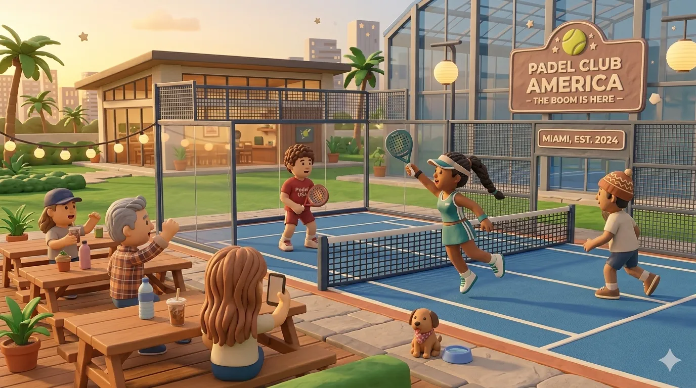 Padel tennis boom in America