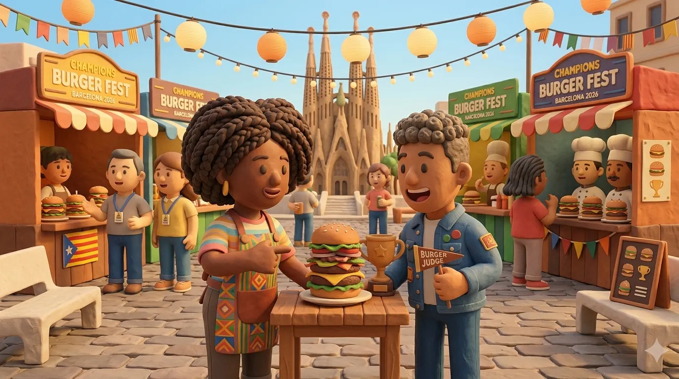 Champions Burger Festival Barcelona April 2026