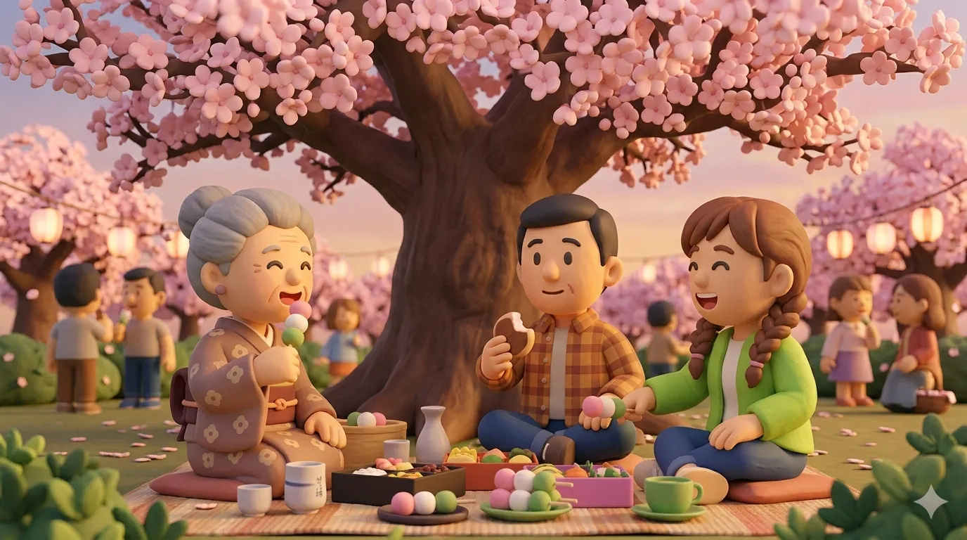 花より団子 — 花見に欠かせない日本のことわざ