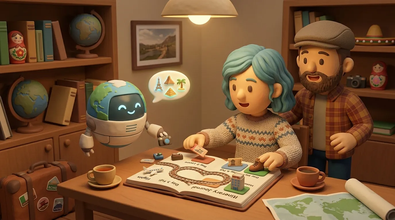 AI chatbots for self-assembling holiday itineraries