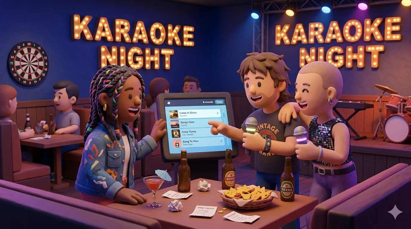 Friday night karaoke plans in the US