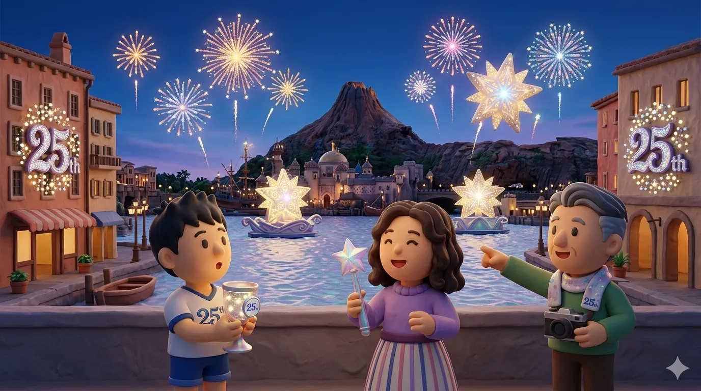 Tokyo DisneySea 25th anniversary Sparkling Jubilee celebration
