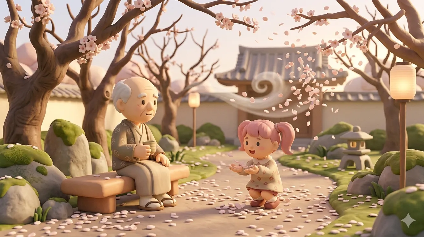 Late cherry blossom scatter