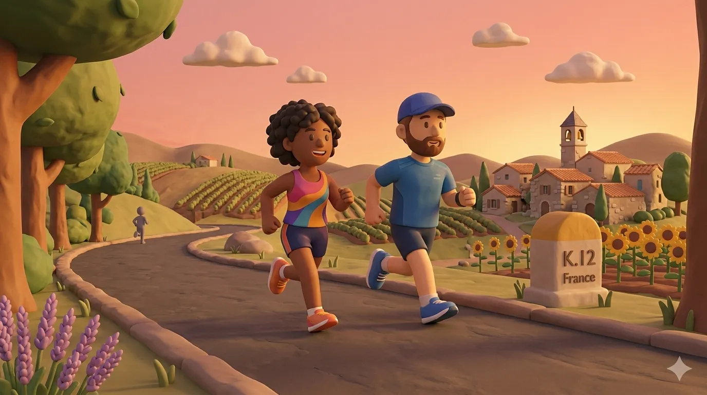 Running for personal growth in France