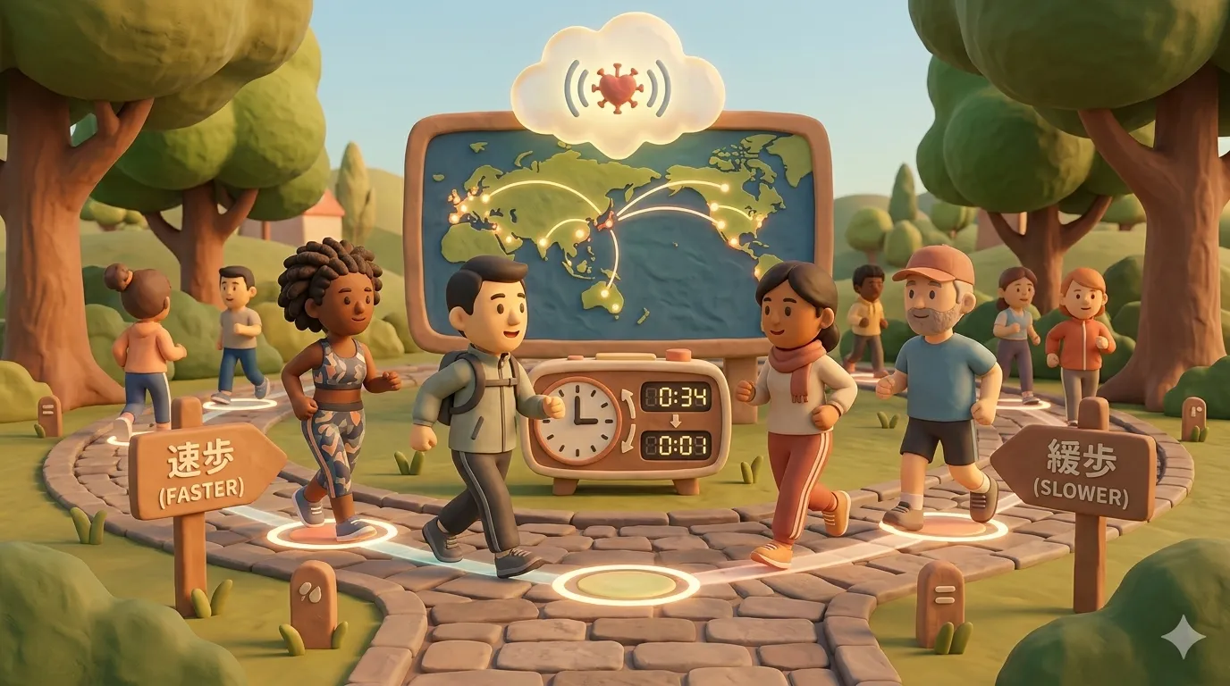 インターバル速歩 (Japanese interval walking) goes viral worldwide