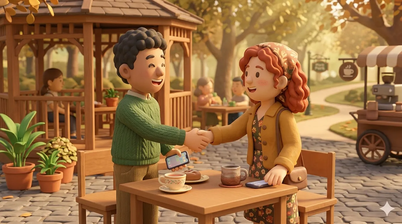 Meeting in person for the first time