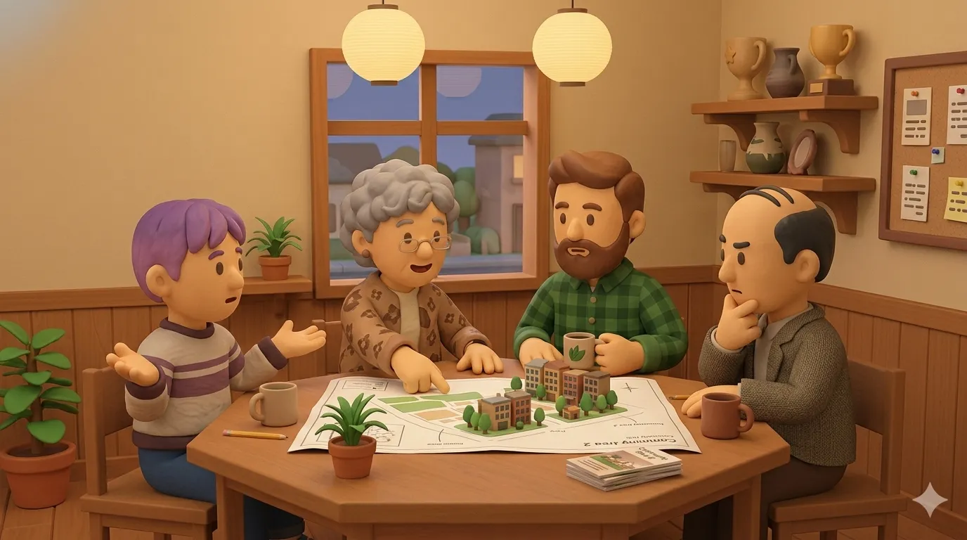 Neighborhood chat about the housing plan